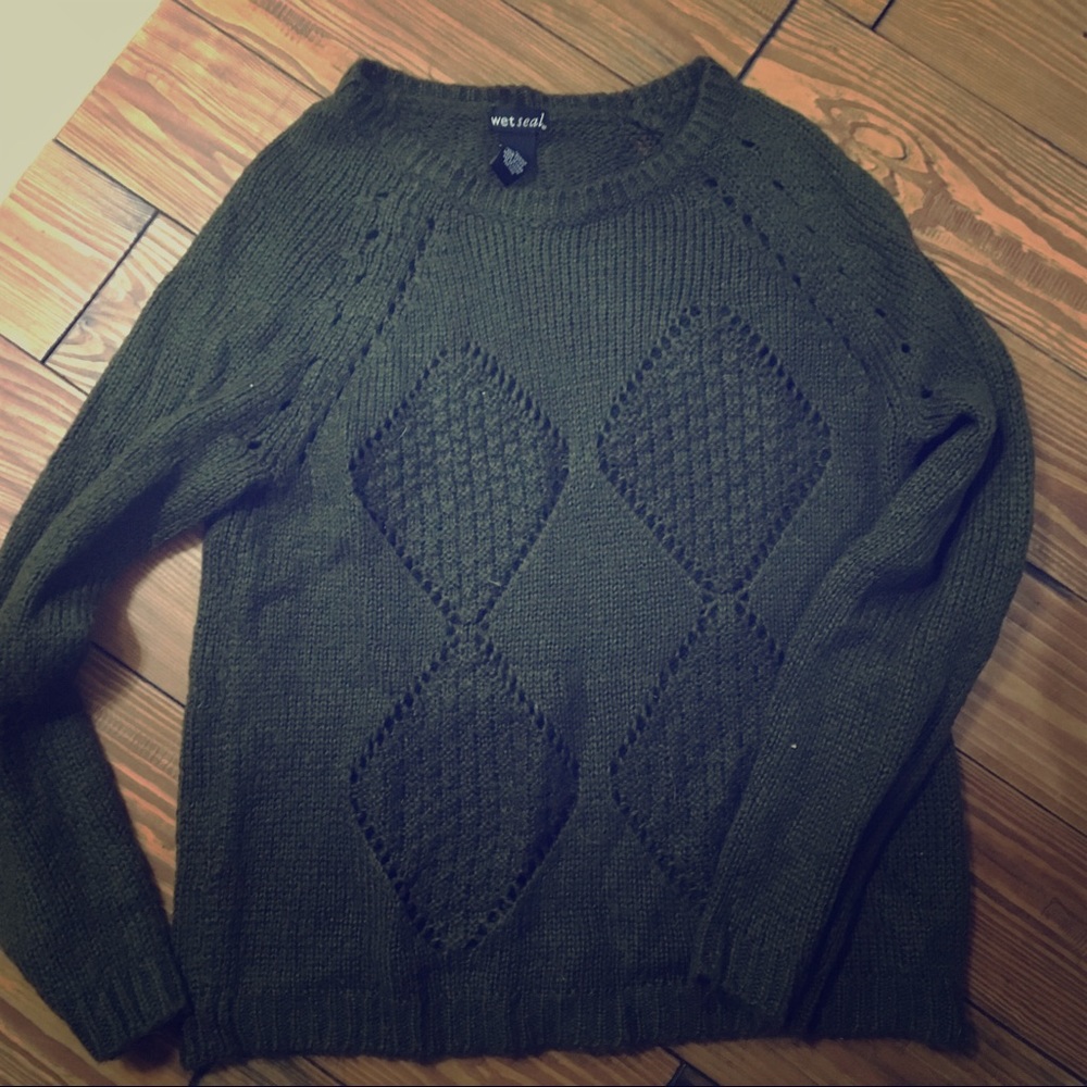 Green Wet Seal Sweater
